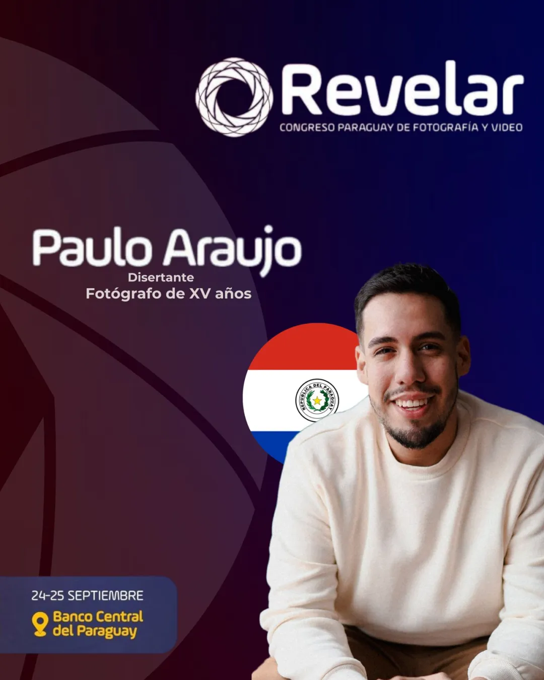 Joven Pedrojuanino Fotógrafo Disertará en el Mayor Congreso de Fotografía y Video de Paraguay