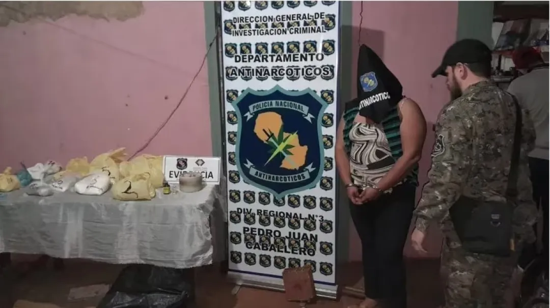 Condenan a siete años de cárcel a mujer por tráfico de drogas en Pedro Juan Caballero