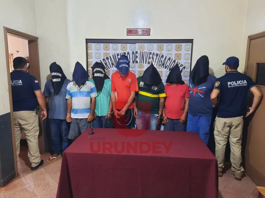 Fiscal imputa a los siete detenidos por casos de secuestro y extorsión en Amambay