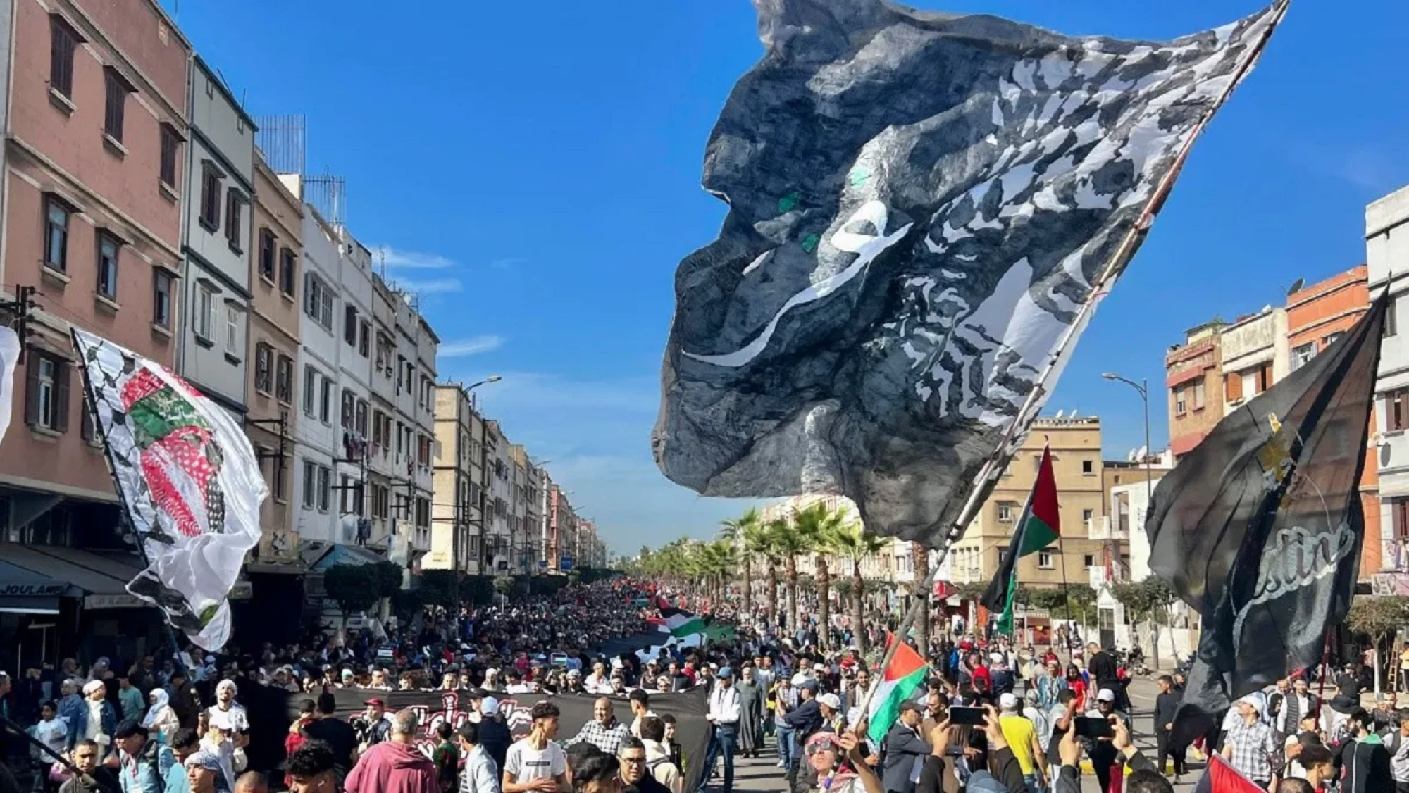 Miles de personas piden en Casablanca romper lazos con Israel tras el “genocidio” en Gaza