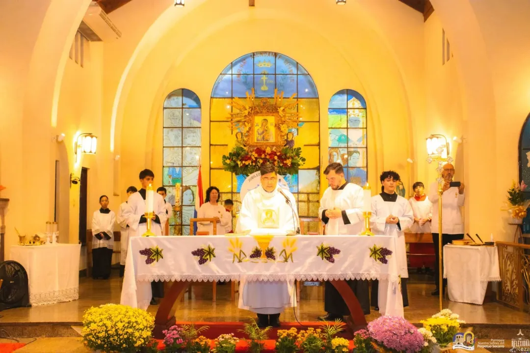 Segundo día del novenario a Nuestra Señora del Perpetuo Socorro en Pedro Juan Caballero
