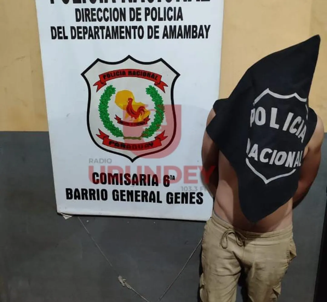 Detienen a un joven por agredir a su padre discapacitado en Pedro Juan Caballero