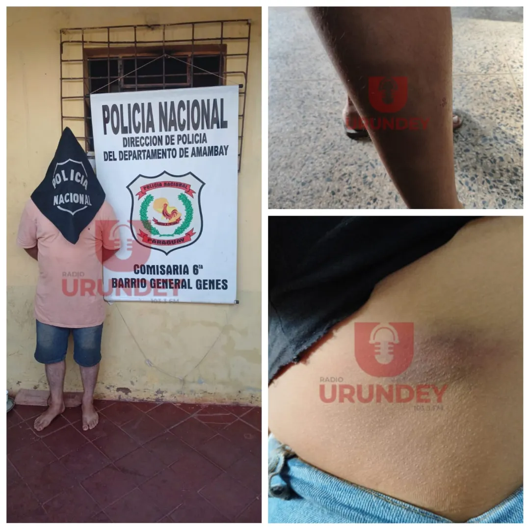 PJC: Con un palo de madera, hombre propina golpes a su pareja delante de sus hijos