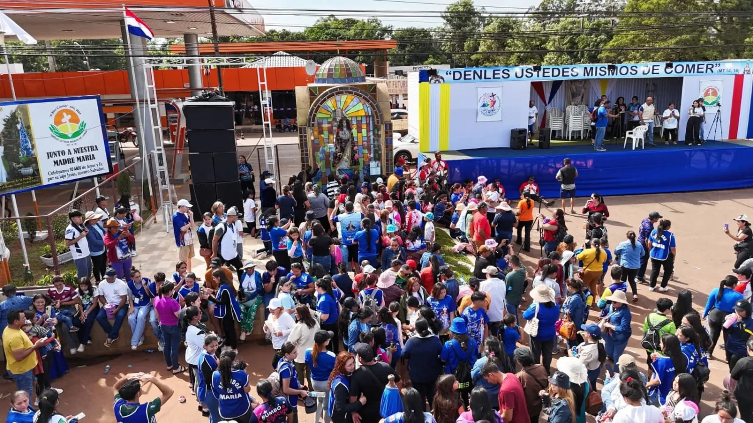 Tercer día del novenario a la Virgen de Caacupé en Pedro Juan Caballero