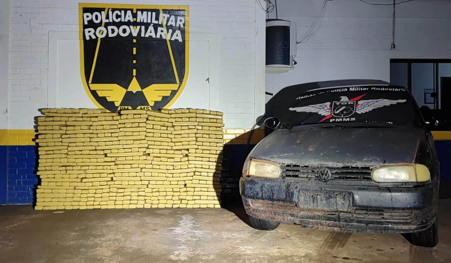 Incautan 425 kilogramos de marihuana en Ponta Porã tras persecución en la MS-384