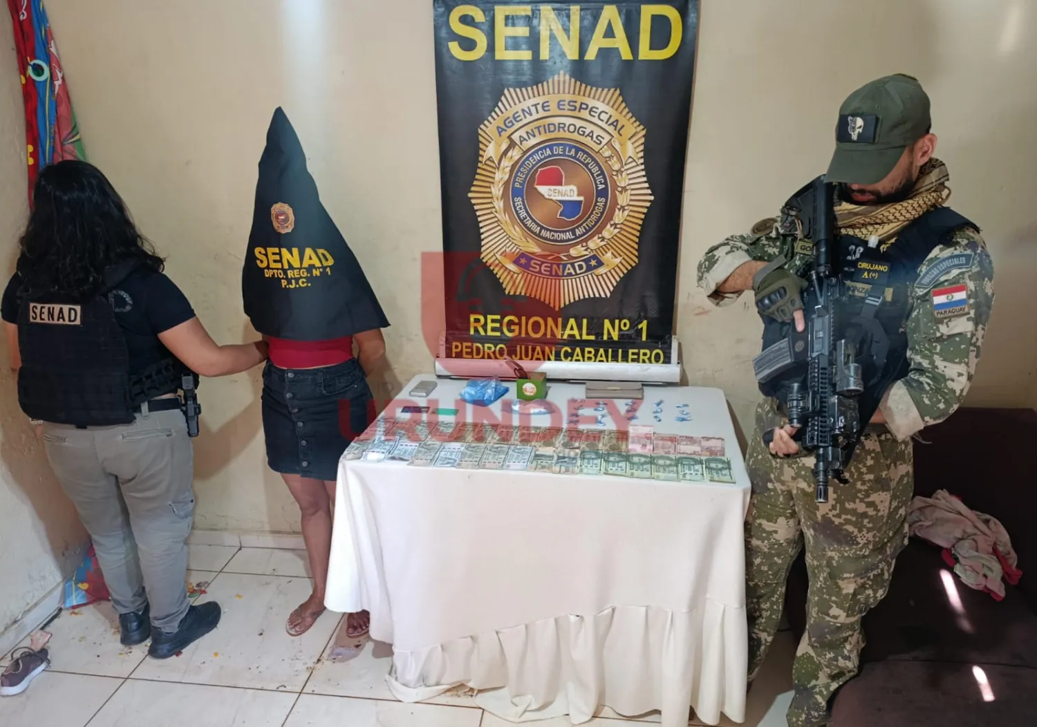 Desmantelan foco de microtráfico en una vivienda de PJC: Una detenida y cocaína incautada