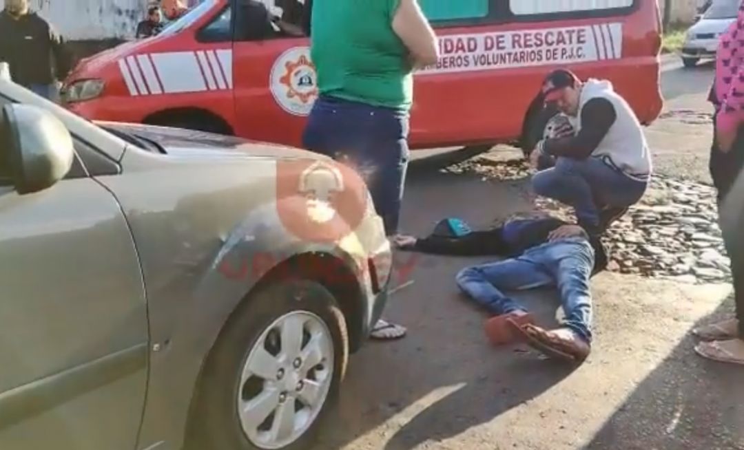 Menor de edad a bordo de motocicleta sufrió accidente de tránsito