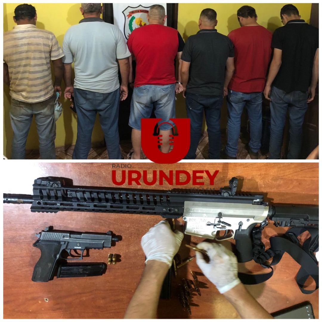 Ex intendente de Zanja Pytã y otros seis fueron detenidos por violar ley de armas