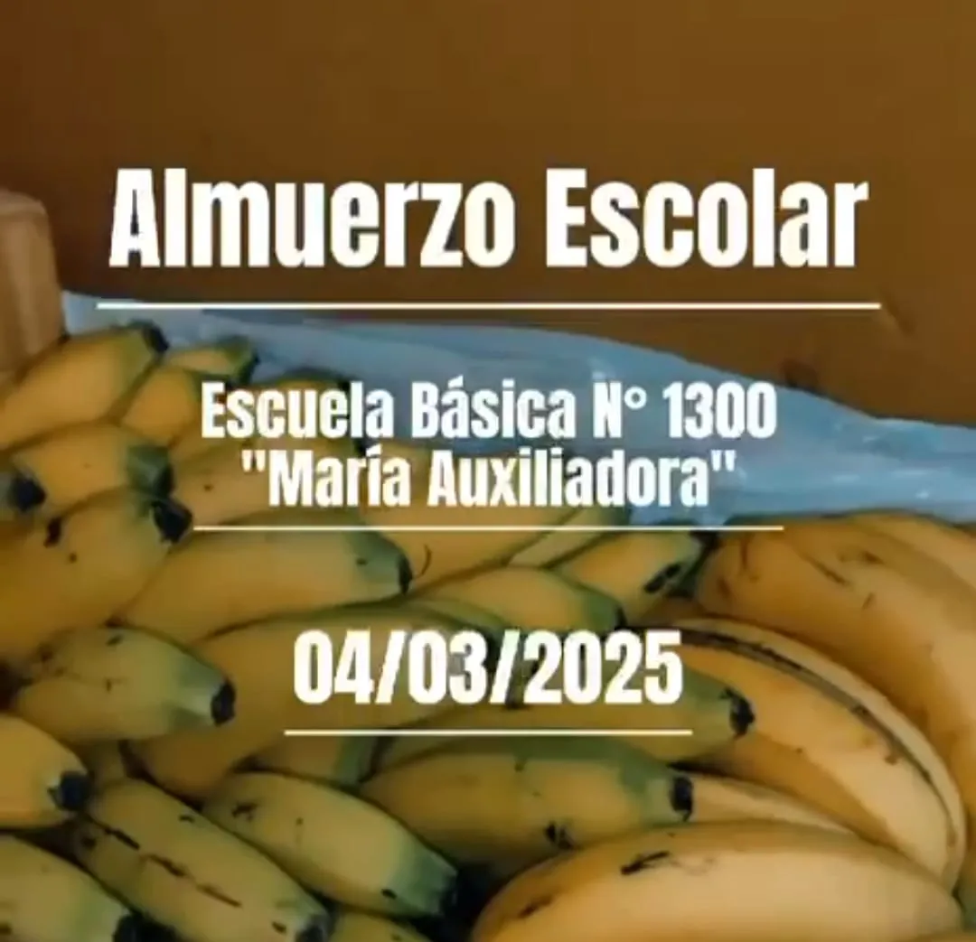 Almuerzo escolar en la escuela María Auxiliadora de PJC fue verificado por la Gobernación