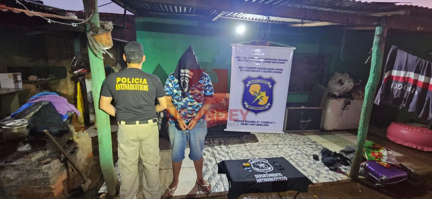 Allanamiento por microtráfico en PJC arroja un detenido con cocaína y marihuana