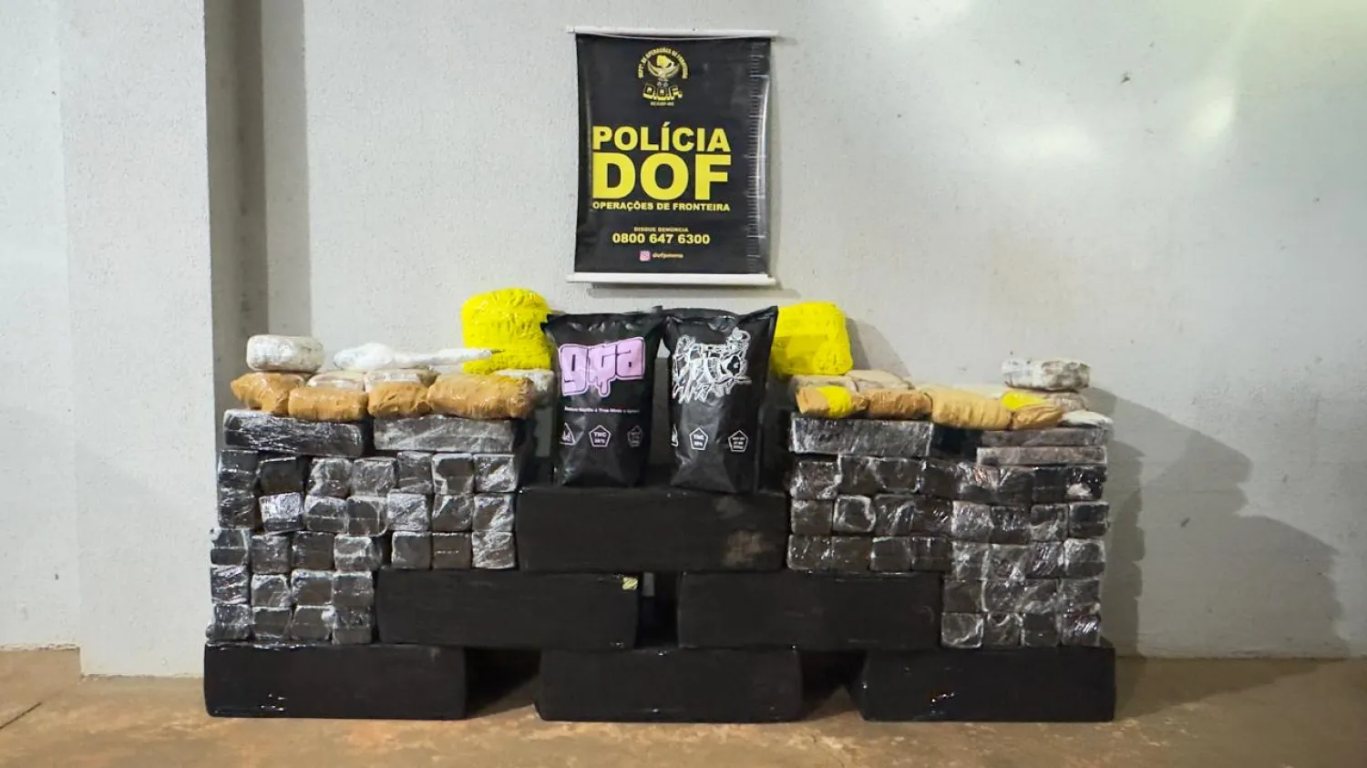 DOF incauta casi 285 kilos de marihuana que se dirigían a São Paulo