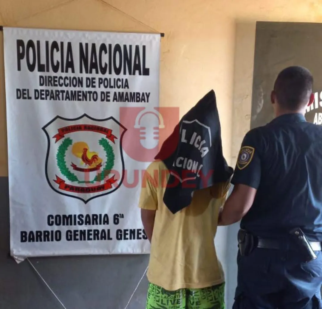 Detienen a un joven denunciado por hurto de motocicleta y violencia familiar en Pedro Juan