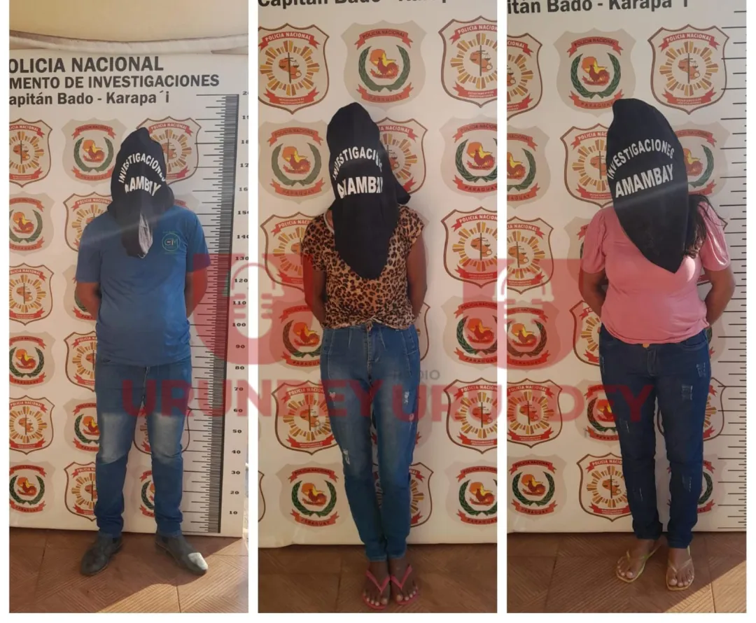 Un hombre y dos mujeres son detenidos en seguimiento a reciente asesinato en Capitán Bado