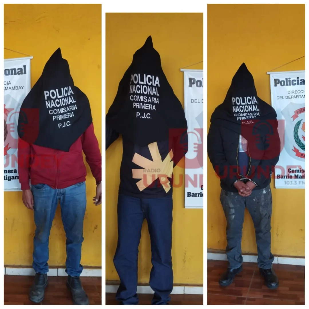 Detienen en Pedro Juan Caballero a tres brasileños con amplios antecedentes
