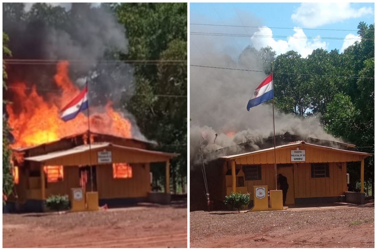 "Una desgracia con suerte": Puesto Policial de la Colonia Umbú se incendió y solo hubo daños materiales