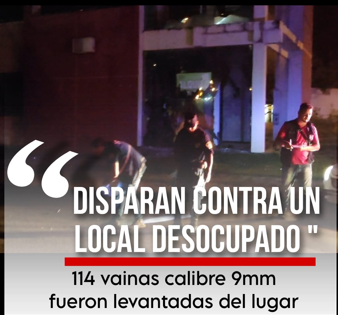Disparan contra un local ubicado sobre Carlos Antonio López con Jorge Casaccia