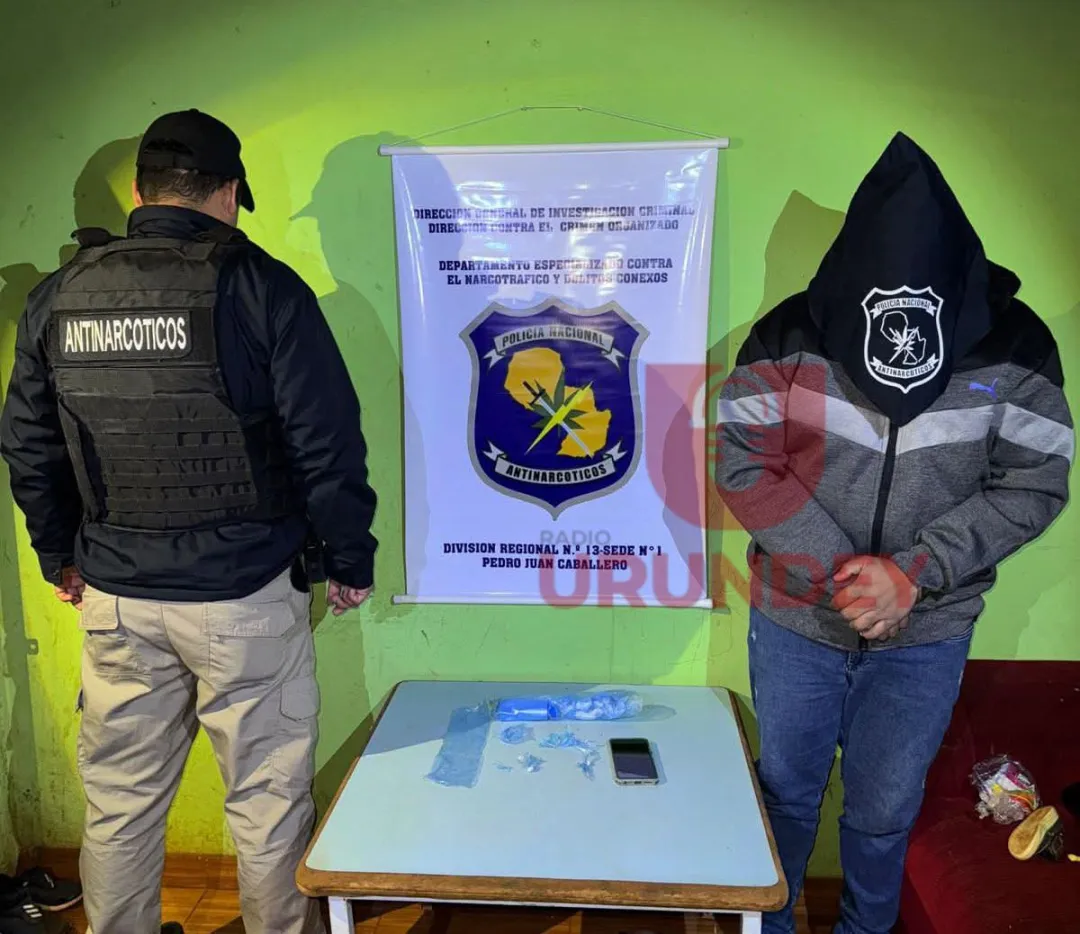 Joven es detenido por microtráfico en Pedro Juan Caballero tras allanamiento