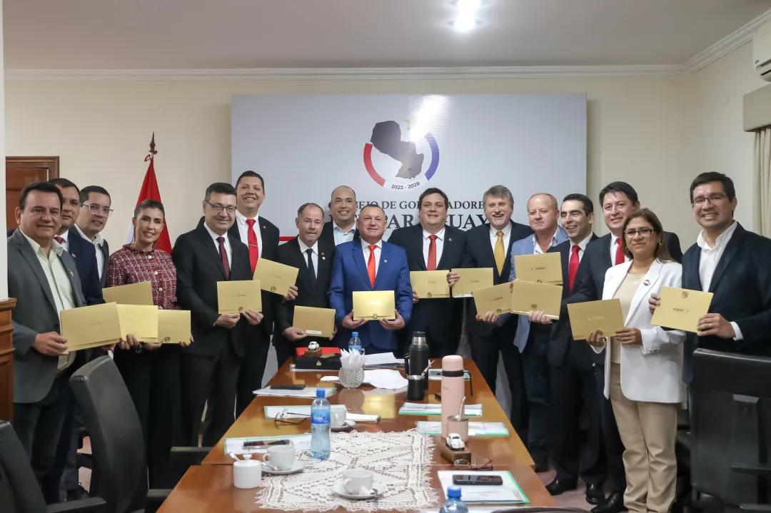 Consejo de Gobernadores renueva su mesa directiva y reafirma compromiso de gestión conjunta con el Gobierno del Paraguay