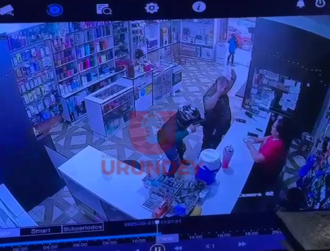 Un comisario y funcionarios son víctimas de asalto en una tienda en Pedro Juan Caballero