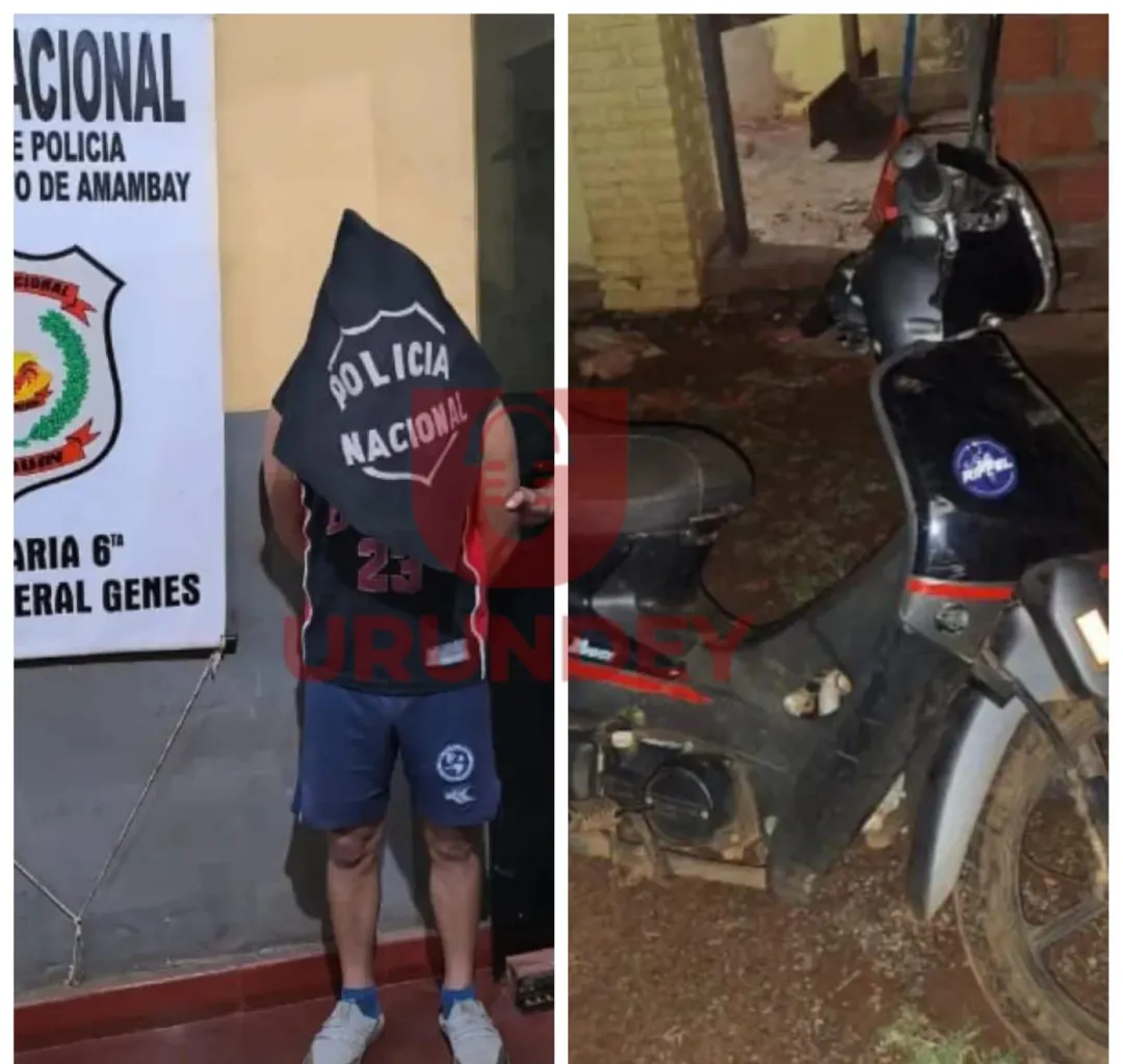 PJC: Joven es detenido por no devolver moto a una mujer que le pidió un favor