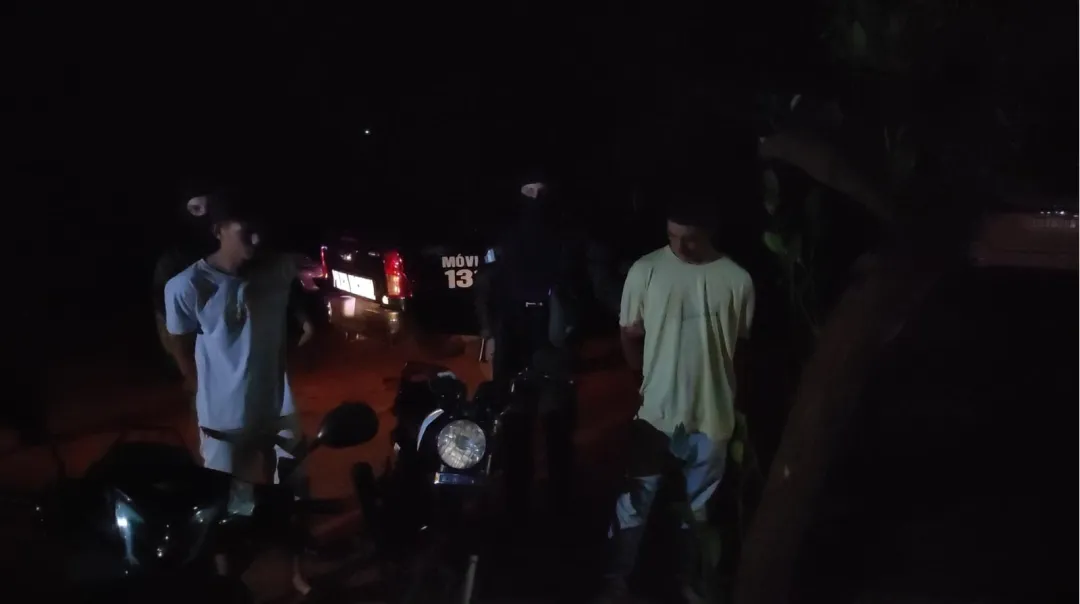 Aprehensión infraganti: Inmediata actuación policial tuvo como resultado la detención de dos motochorros