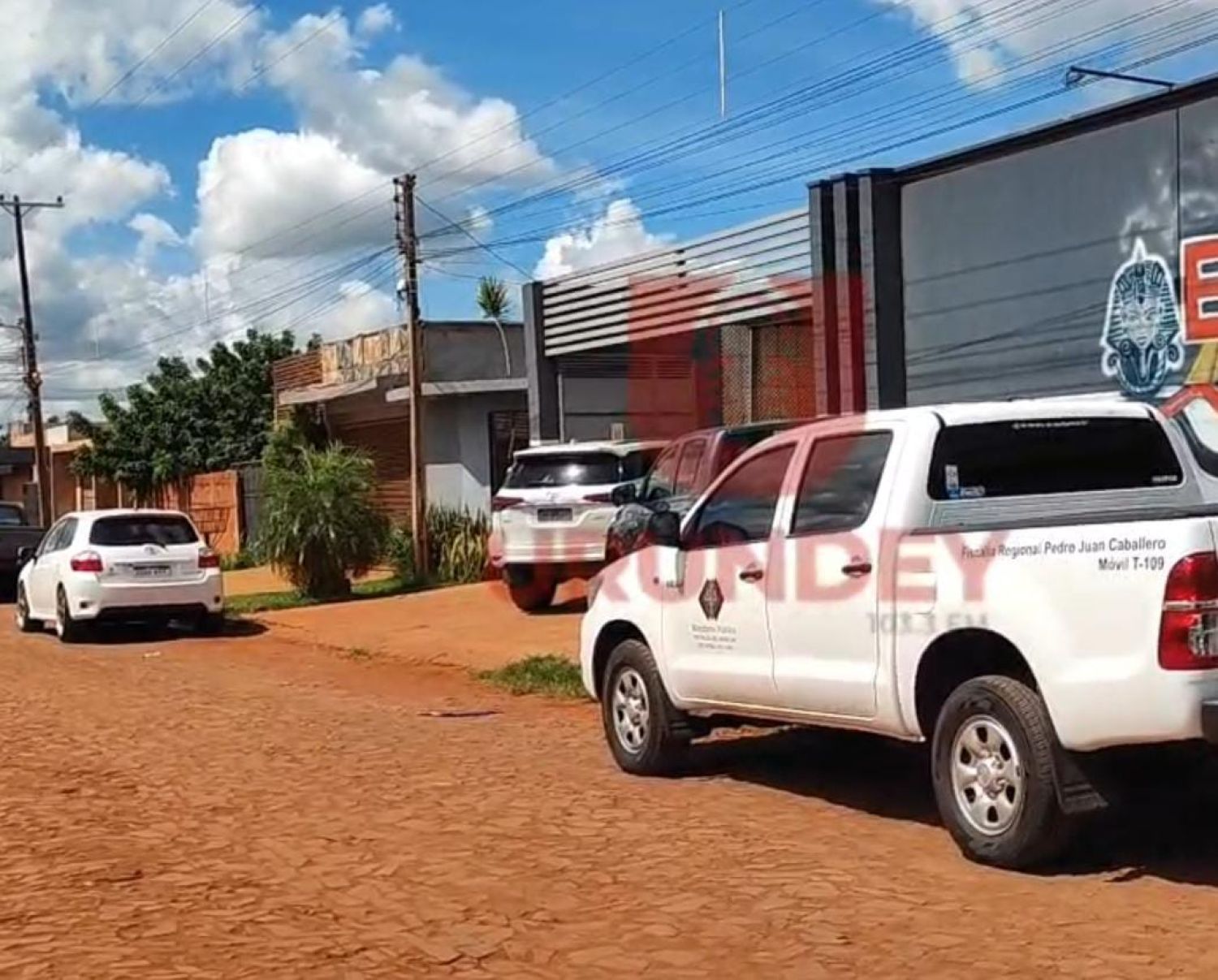 Allanan un lavadero tras asesinato e incautan municiones en Pedro Juan Caballero
