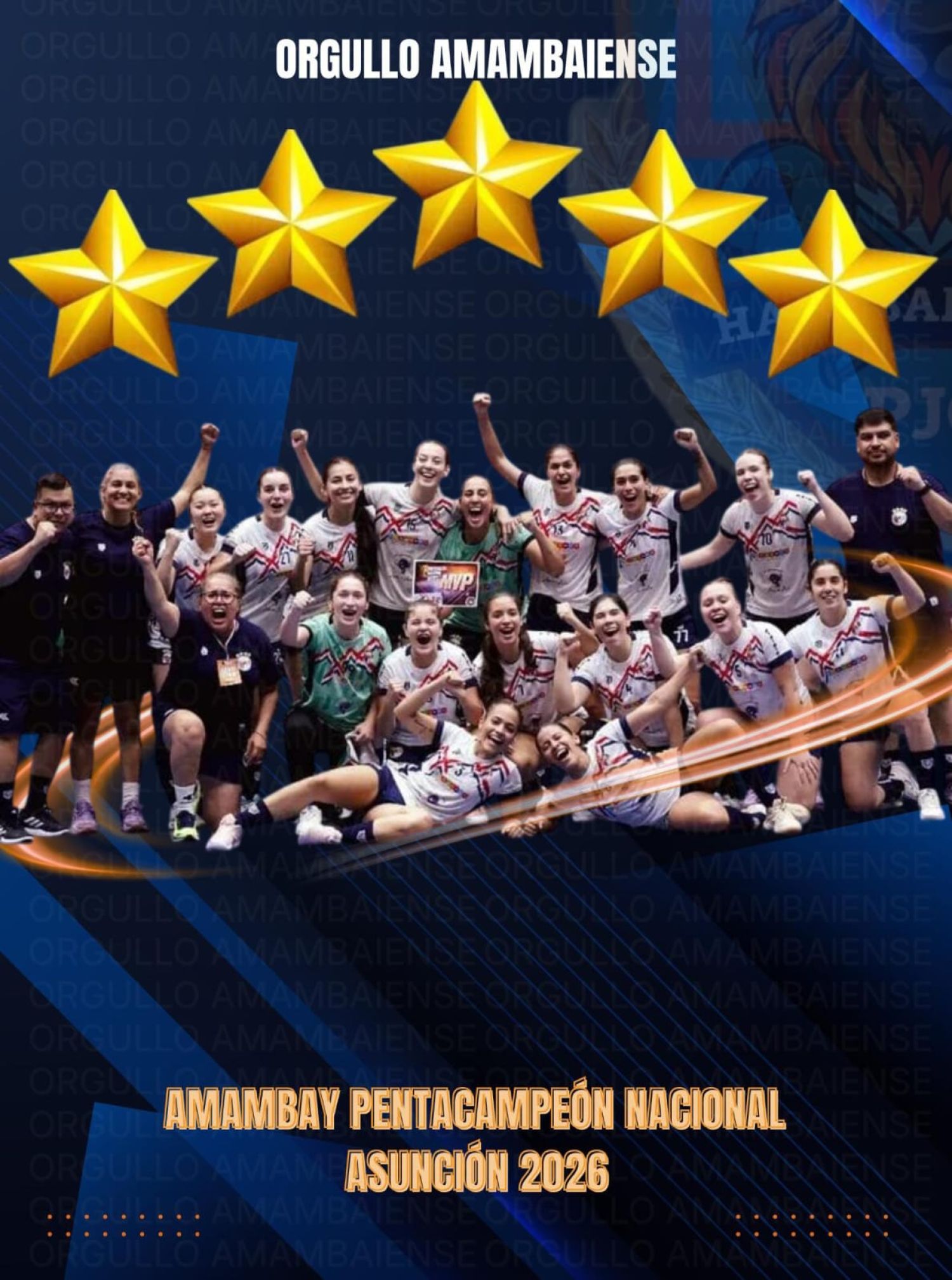 Amambay vence a Ypané y conquista el pentacampeonato nacional en el handball femenino
