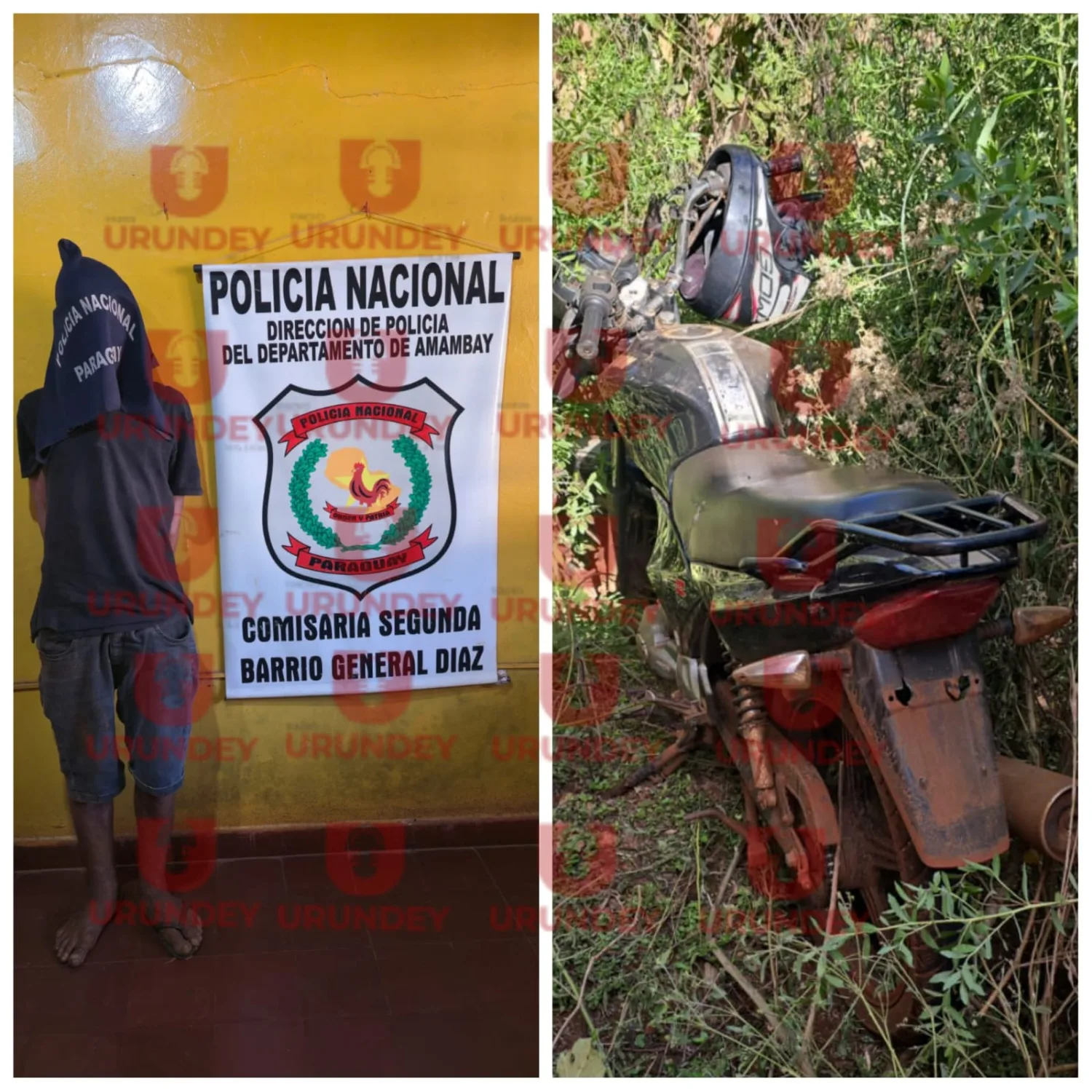 Detienen a joven brasileño y recuperan motocicleta hurtada en Pedro Juan Caballero