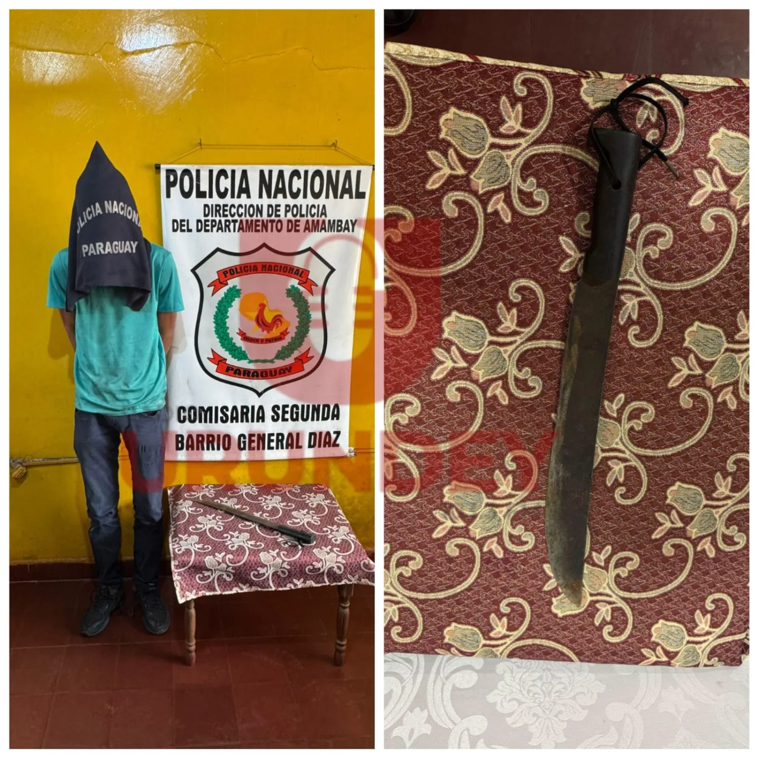 Detienen a presunto motochorro y requisan arma blanca en Pedro Juan Caballero
