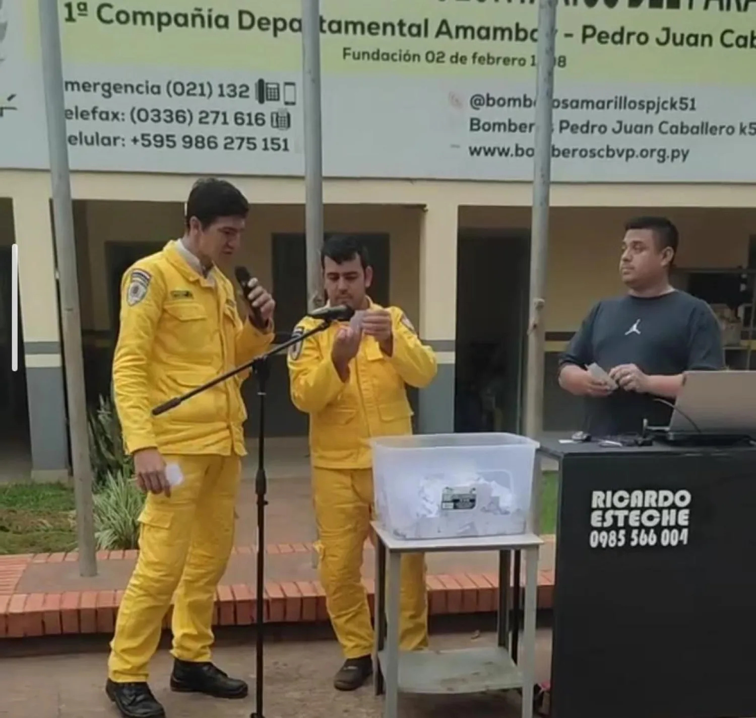 Conozca a los ganadores de la rifa anual de los Bomberos Amarillos en Pedro Juan Caballero