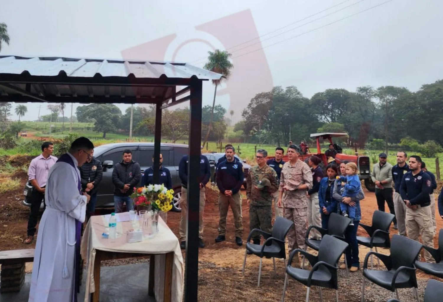 Inauguran monumento en Zanja Pytã en memoria del comisario Rufino Acosta