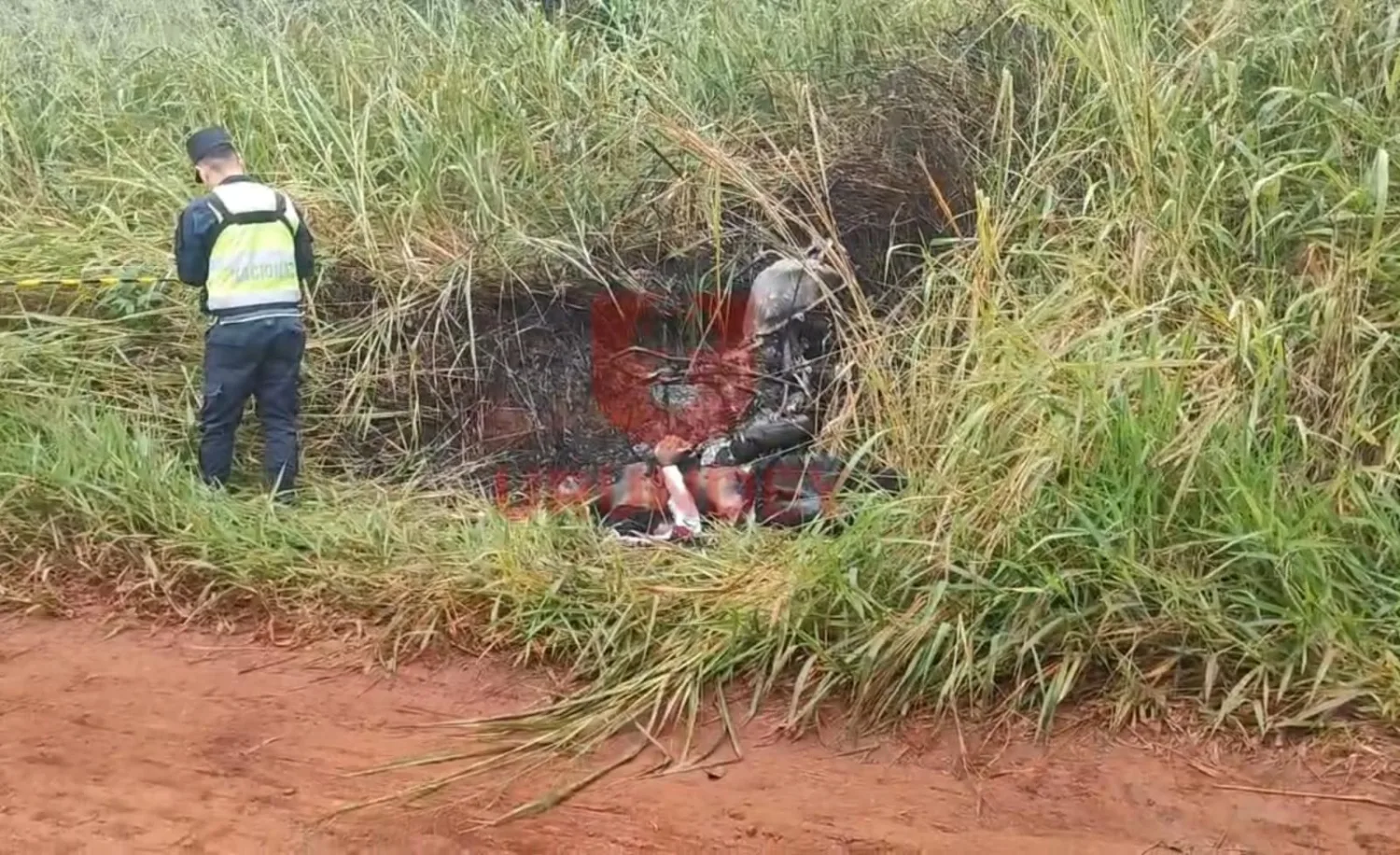 Encuentran un cadáver calcinado y con las manos atadas en Pedro Juan Caballero