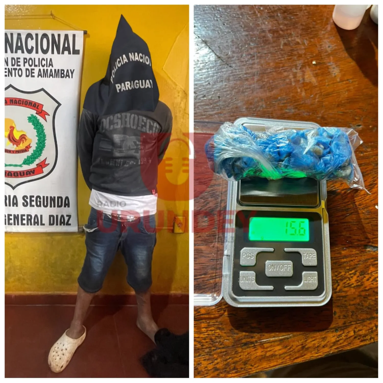 Detienen a un hombre con más de 70 dosis de crack en Pedro Juan Caballero