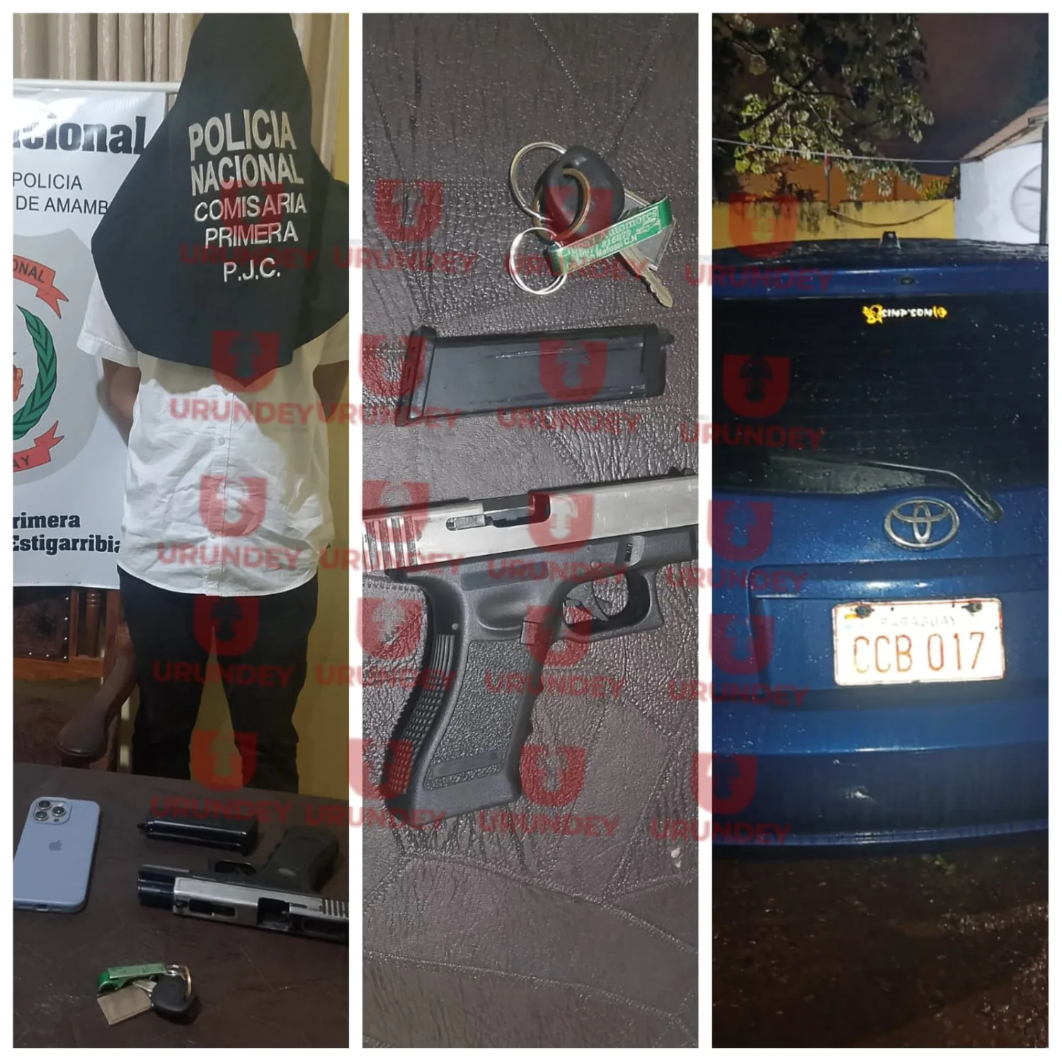 Detienen a un conductor alcoholizado con una réplica de pistola en Pedro Juan Caballero
