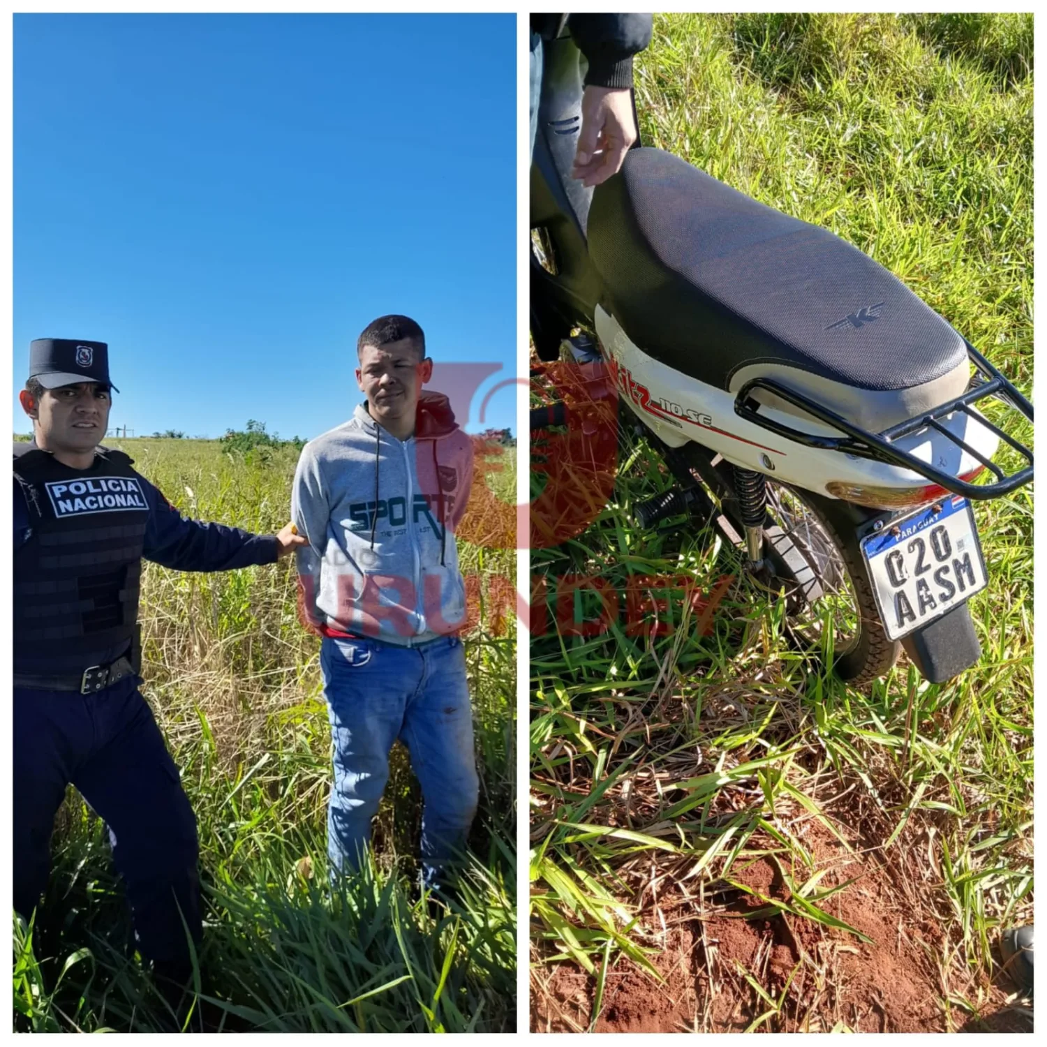 Detienen en PJC a un brasileño con antecedentes tras robar una motocicleta en Ponta Porã