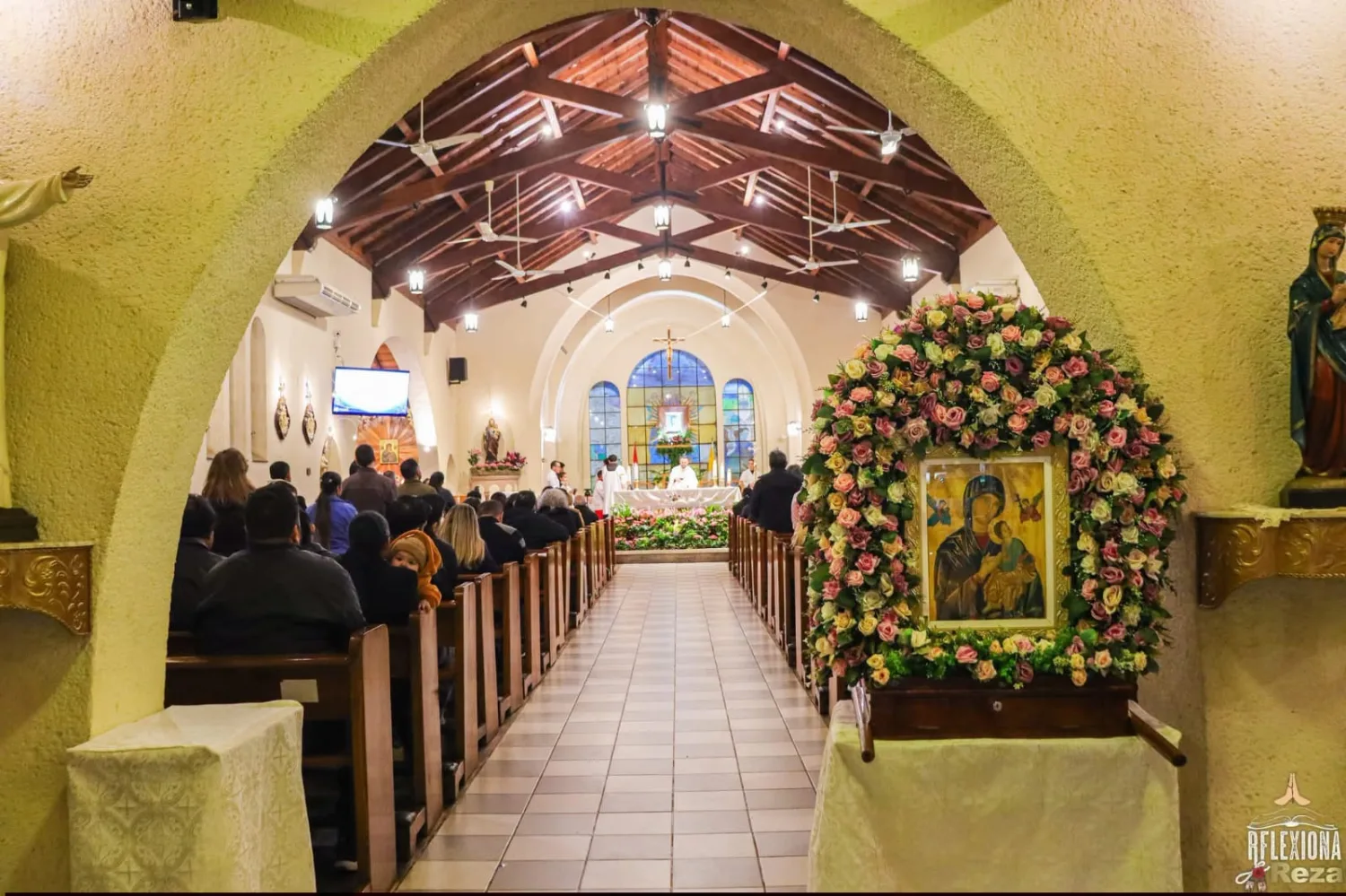 Celebran el séptimo día del novenario a la Virgen del Perpetuo Socorro en Pedro Juan Caballero