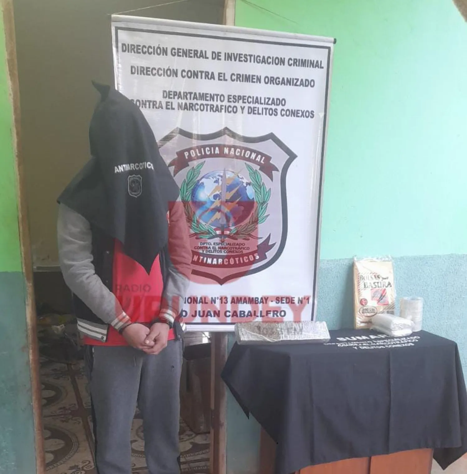 Allanamiento de Antinarcóticos en Pedro Juan Caballero deja un detenido y marihuana incautada