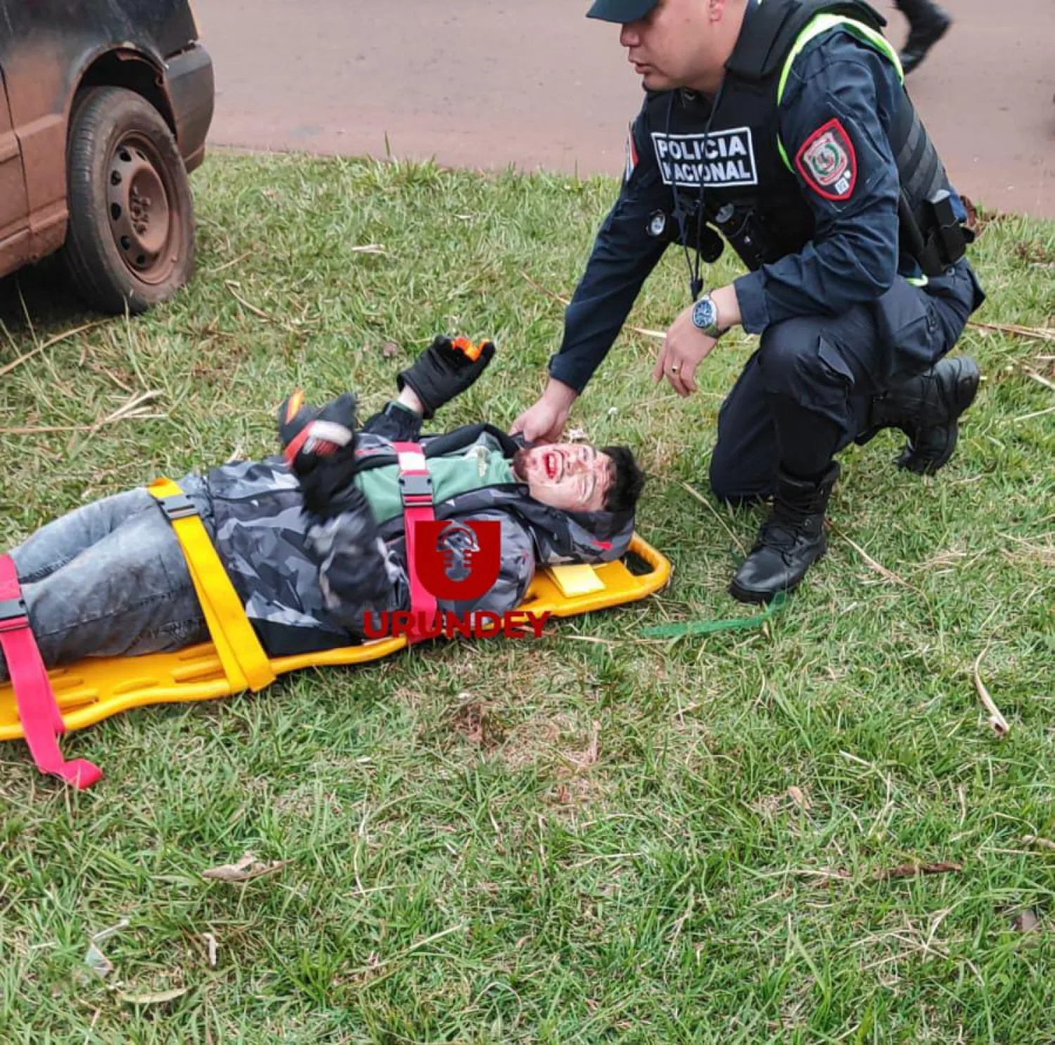 Motociclista sufre graves heridas tras un choque sobre la Ruta PY05 en Pedro Juan Caballero