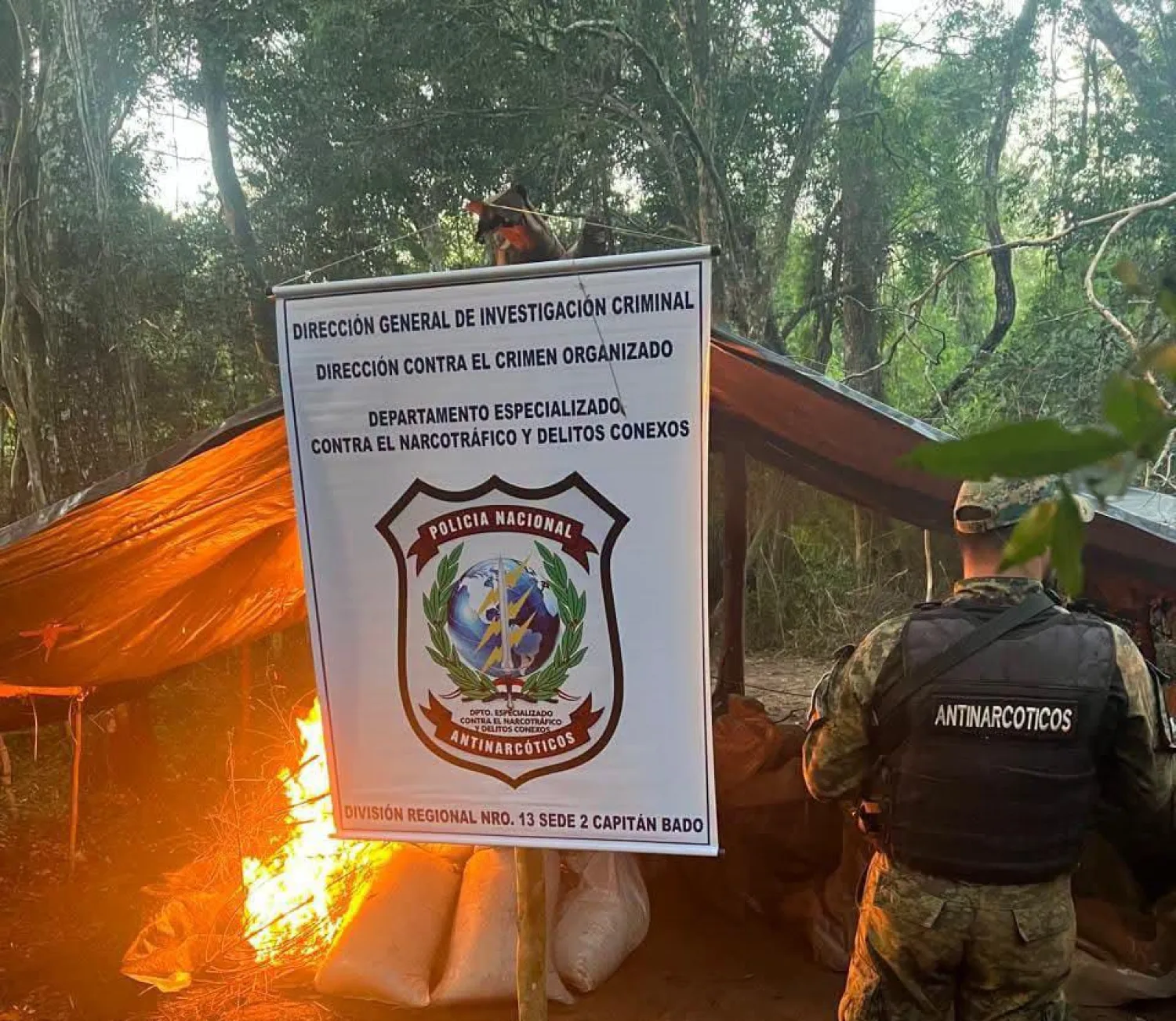 Incineran mas de dos toneladas y media  de marihuana en Capitán Bado