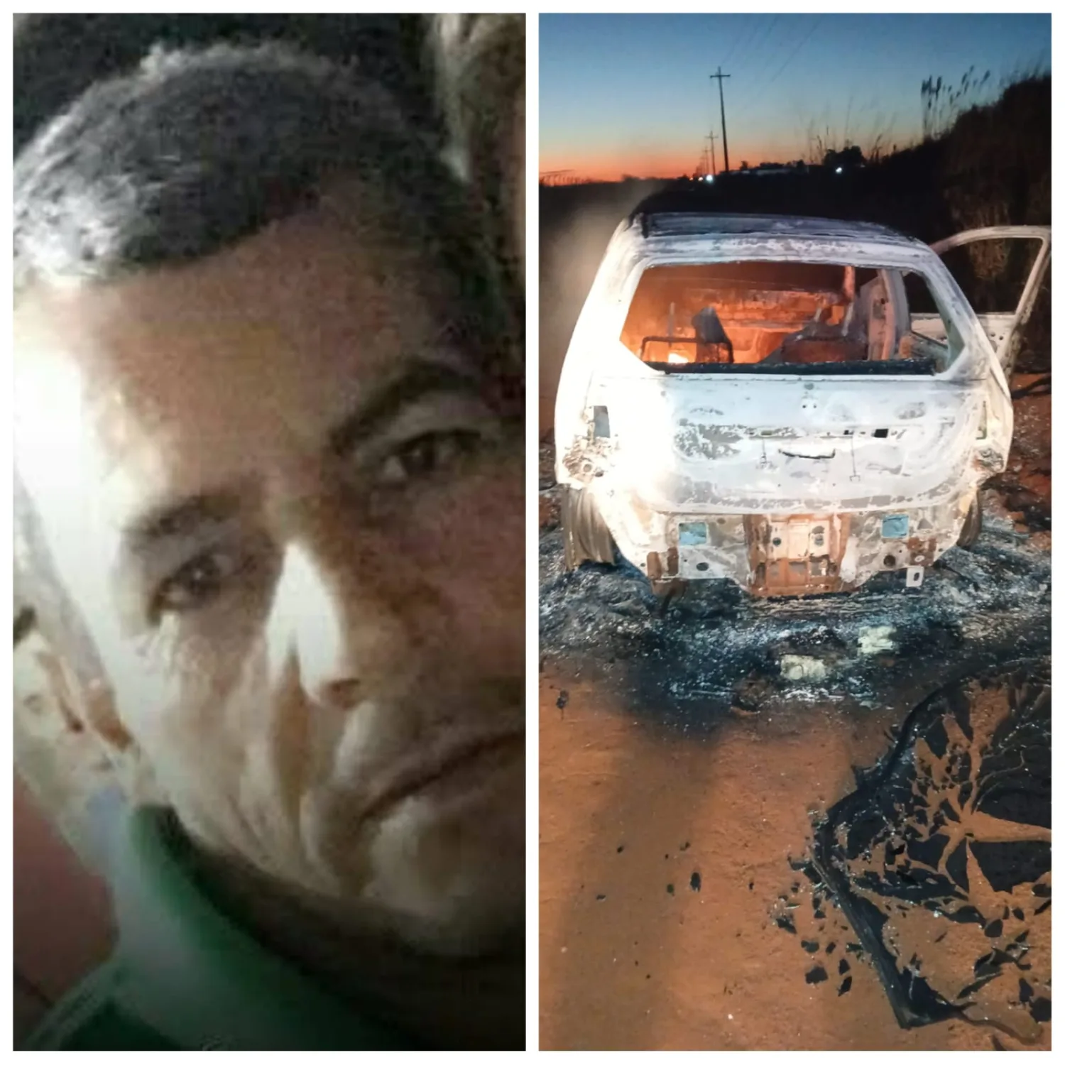 Asesinan a tiros de fusil a un hombre en Ponta Porã y hallan incenciado automóvil de los atacantes
