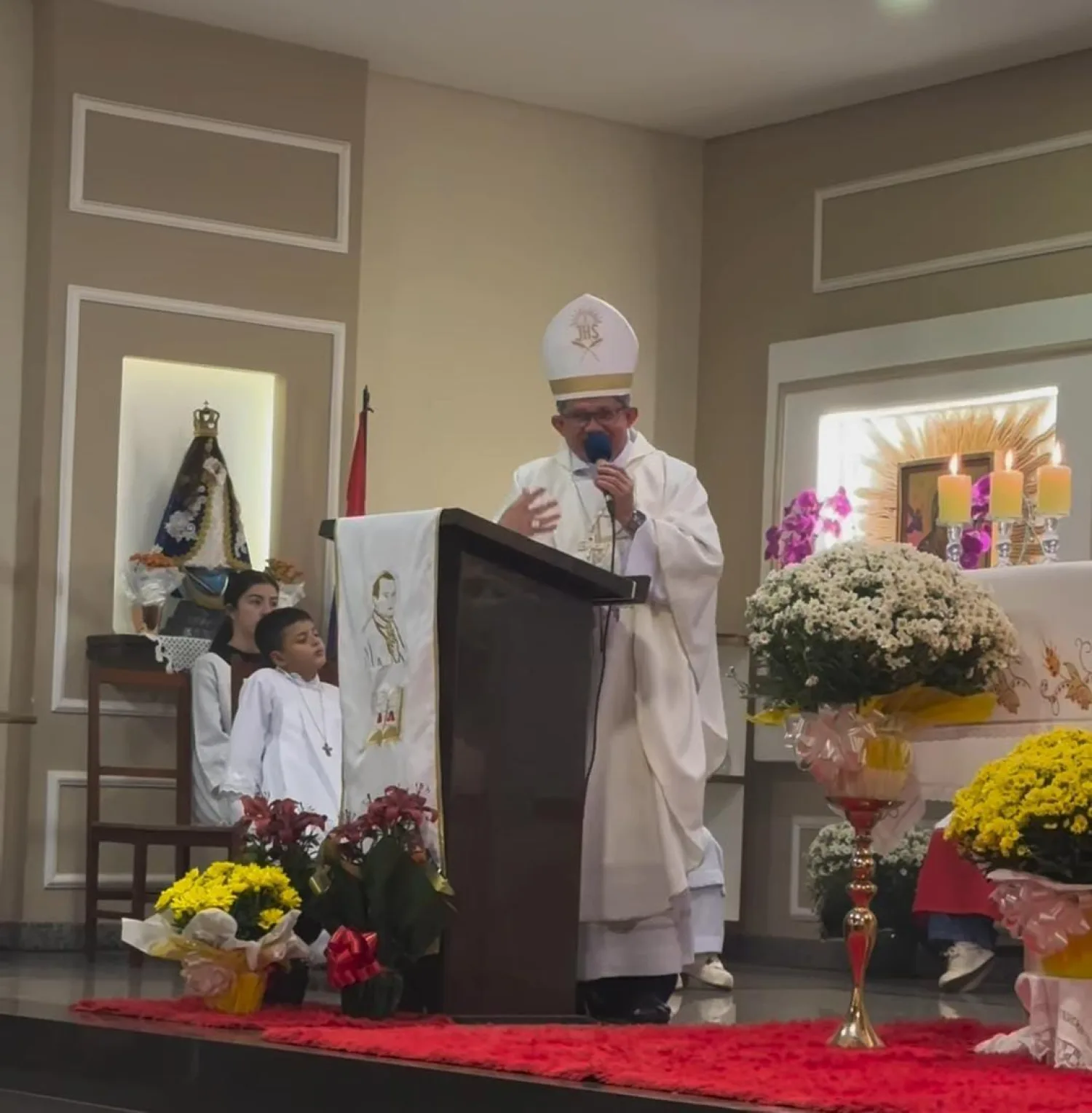 Fieles celebran la fiesta de San Alfonso con procesión y misa en Pedro Juan Caballero