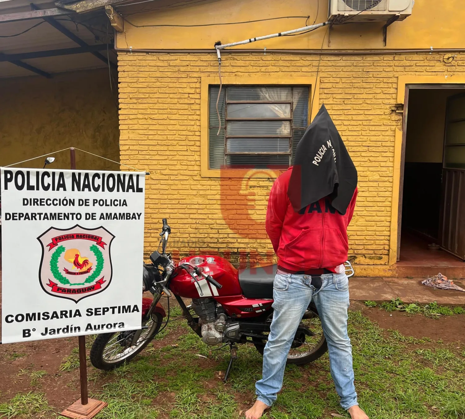 Recuperan una motocicleta hurtada y detienen a un sospechoso en Pedro Juan Caballero