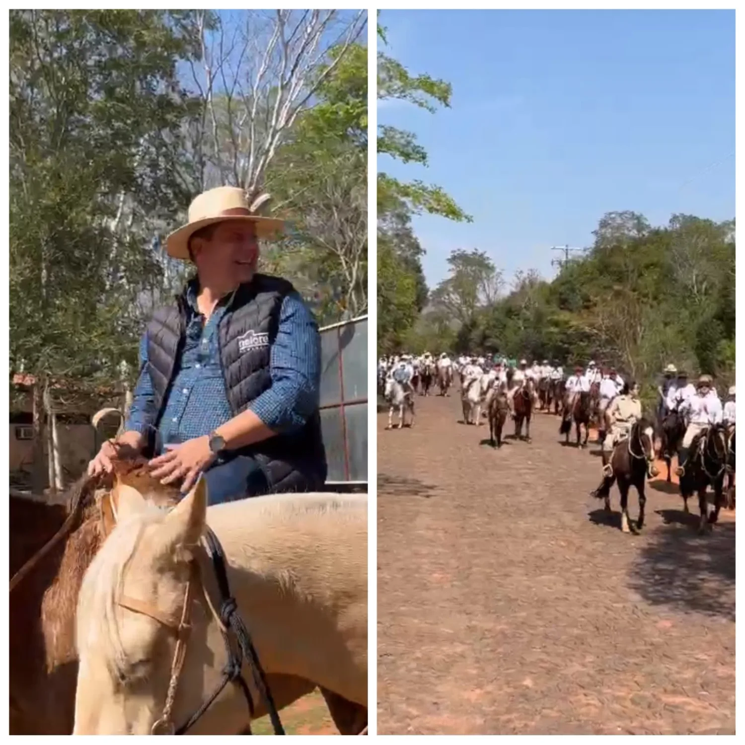 Gobernador acompañó cabalgata por los 50 años de la asociación de criadores de caballos criollos