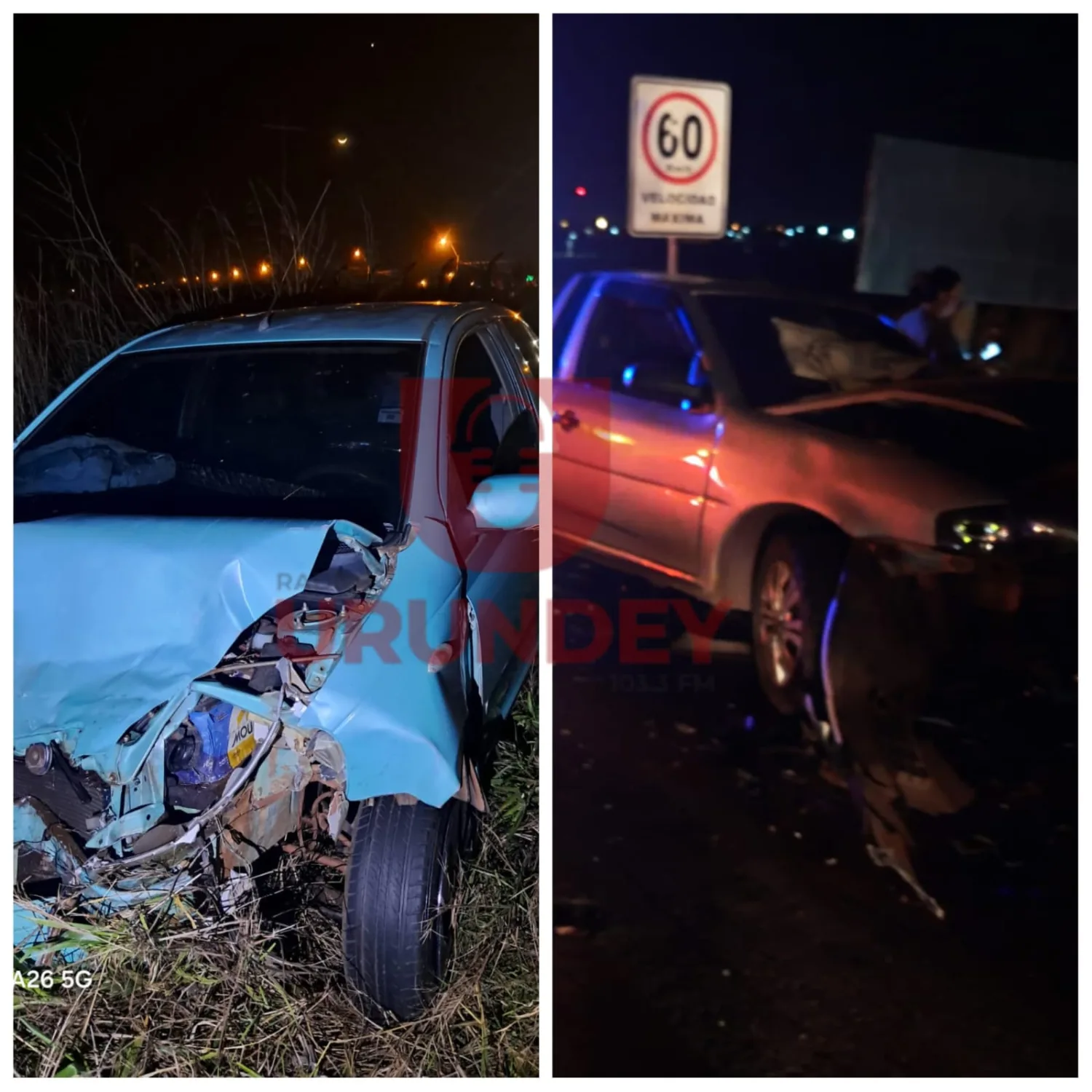 Tres personas resultan heridas tras el choque de dos vehículos en Pedro Juan Caballero