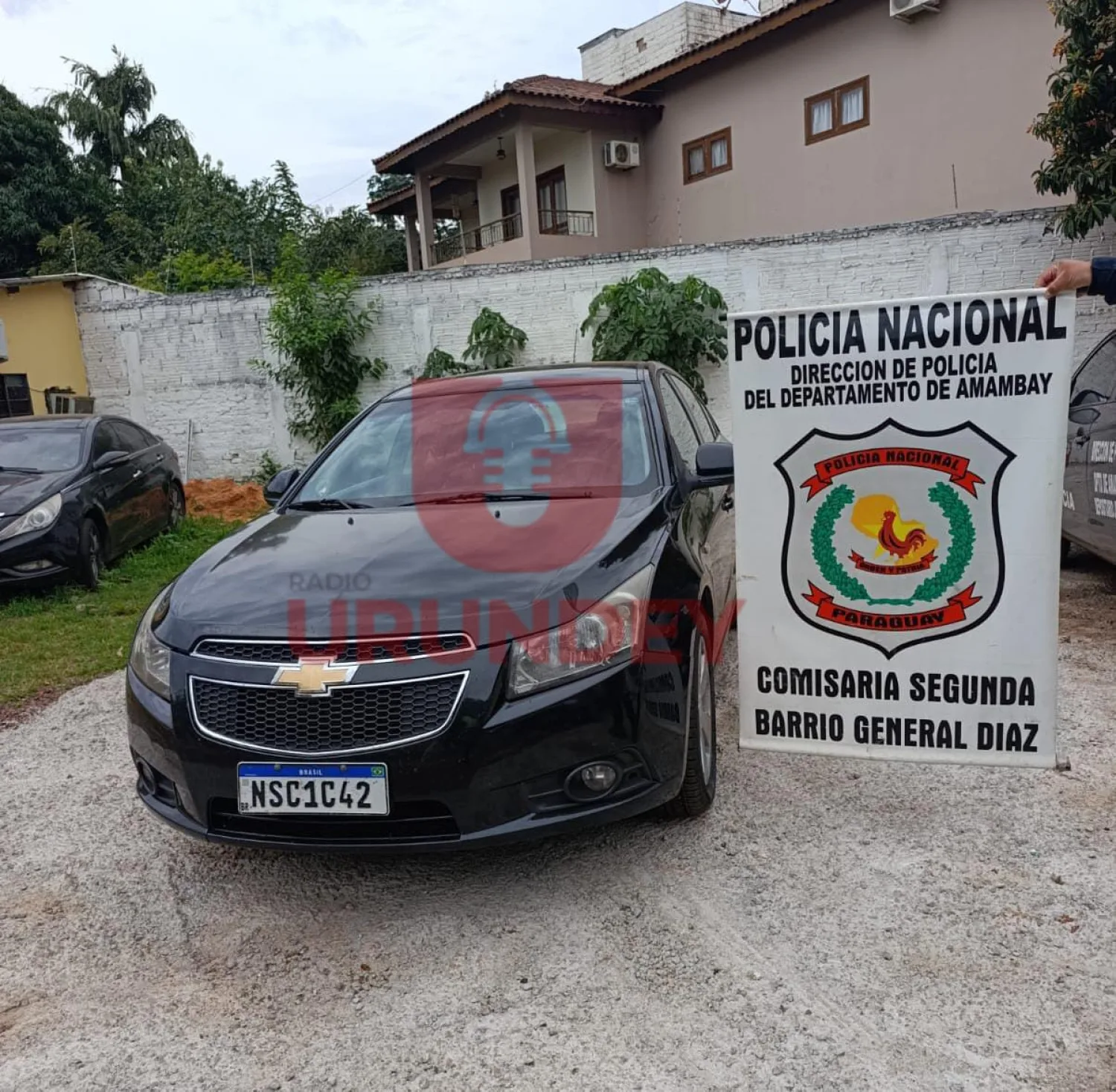 Recuperan en Ponta Porã un auto que fue hurtado de un lavadero en Pedro Juan Caballero