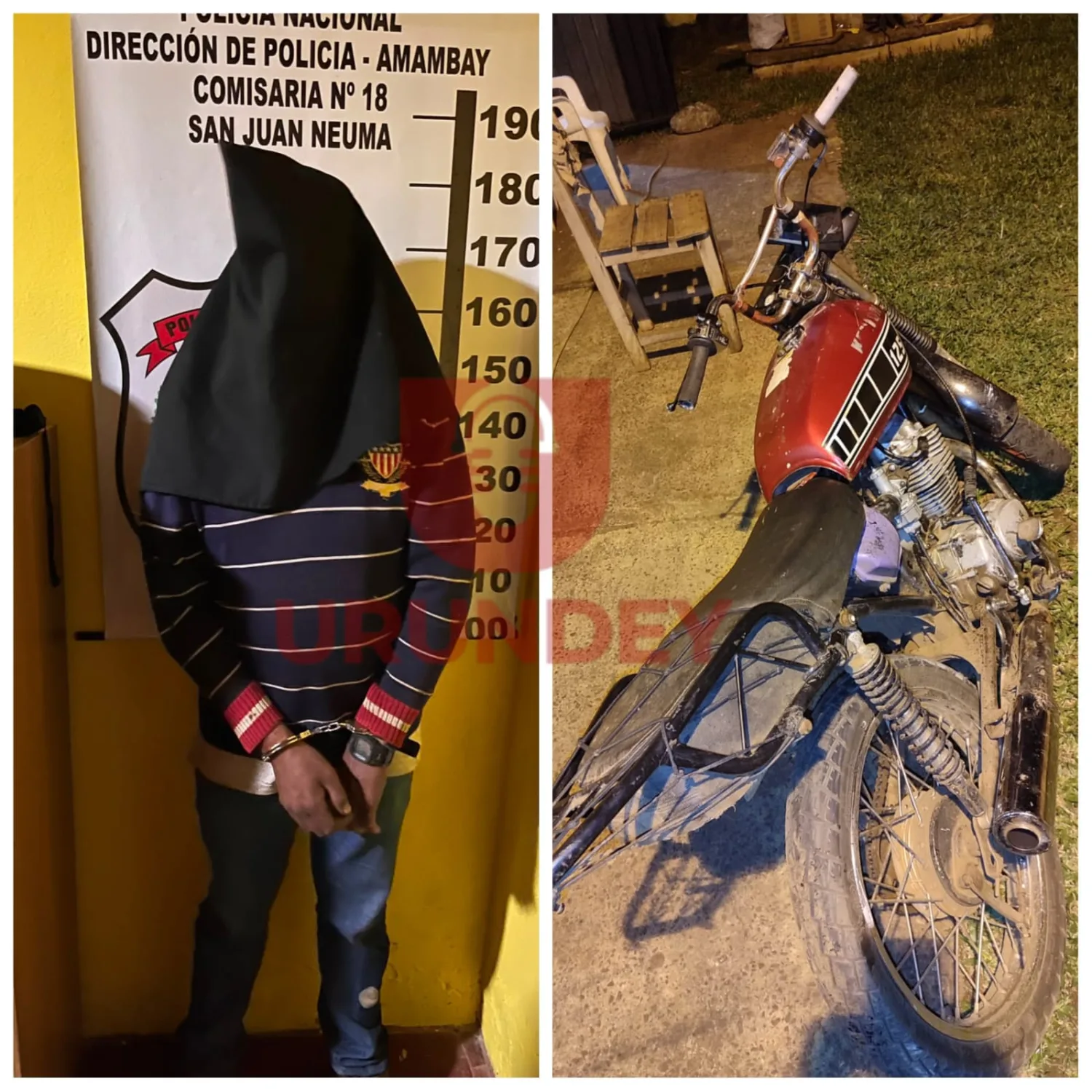 Aprehenden en Pedro Juan Caballero a un motociclista borracho que intentó huir de la Policía