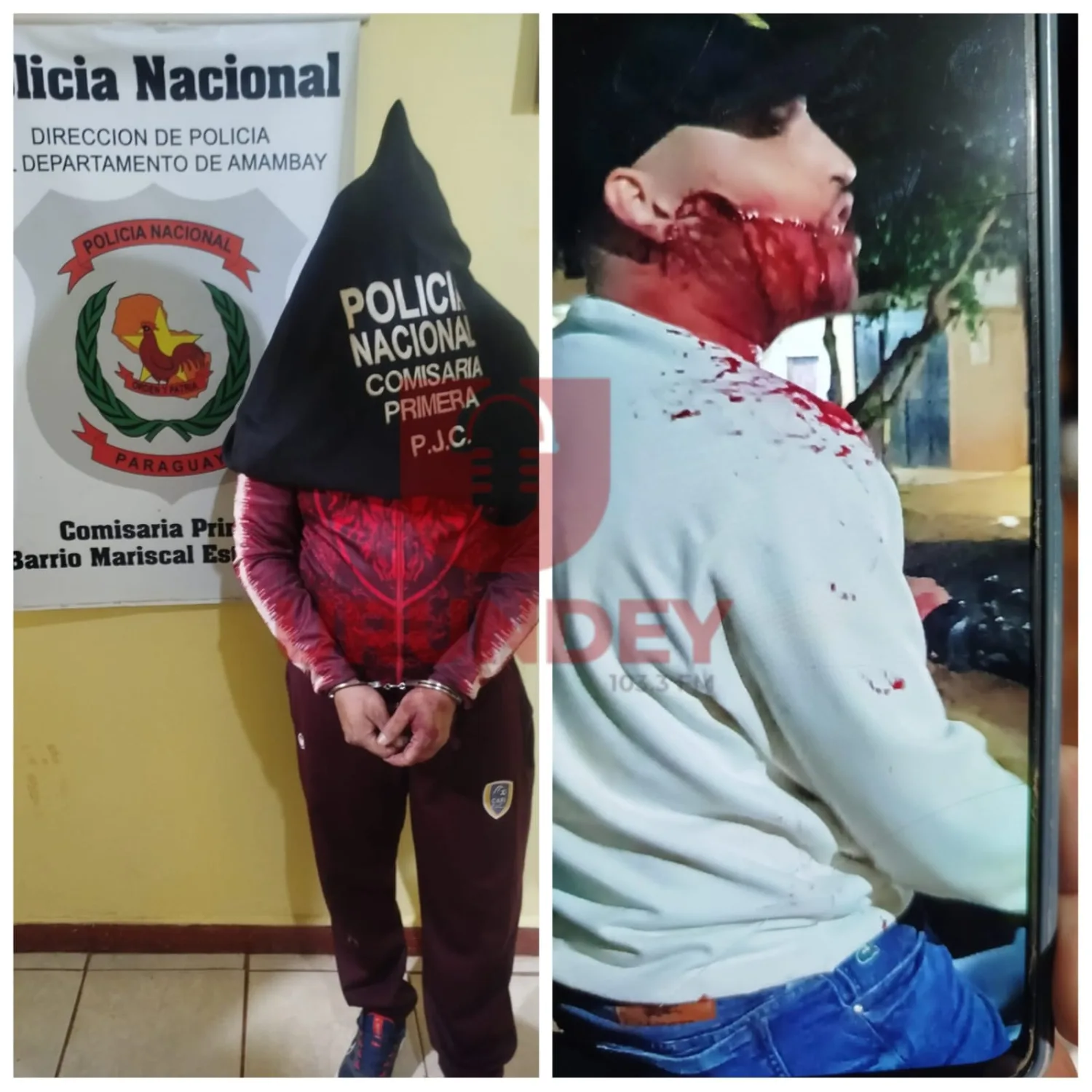 Aprehenden a un hombre tras herir con un cuchillo a su hermano en Pedro Juan Caballero