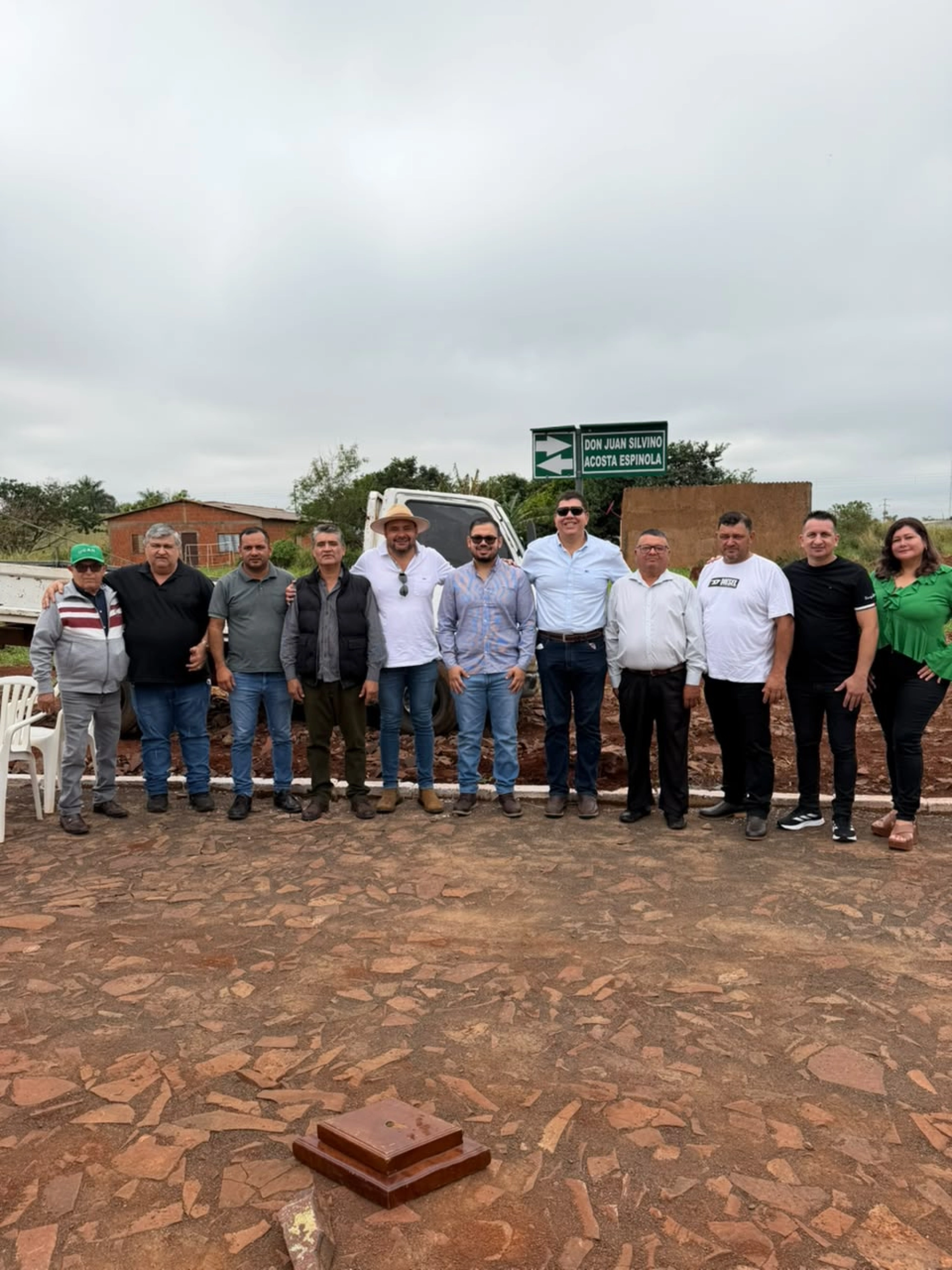 Inauguran empedrado en homenaje a Don Juan Silvino Acosta Espínola en Cerro Corá