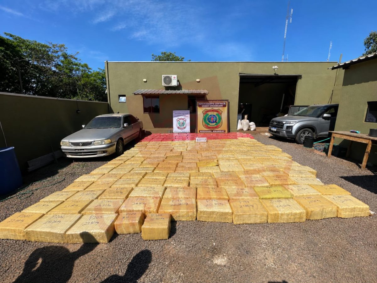 Contabilizan más de cuatro toneladas de marihuana incautadas en Capitán Bado