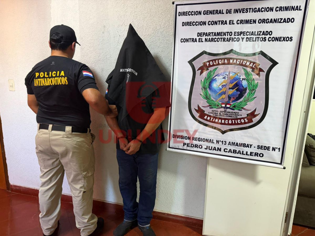 Detienen en Pedro Juan Caballero a un hombre buscado por posesión de drogas